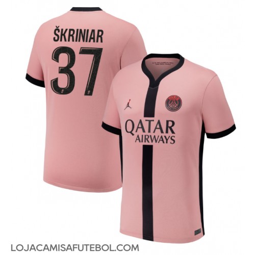 Camisa de Futebol Paris Saint-Germain Milan Skriniar #37 Equipamento Alternativo 2024-25 Manga Curta